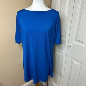 Joan Rivers Blue Dress Top